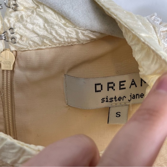 Sister Jane DREAM Mariana Contrast Mini Dress Gold Small - Picture 7 of 9